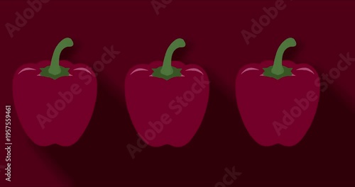 Hand drawn red paper animated illustration 