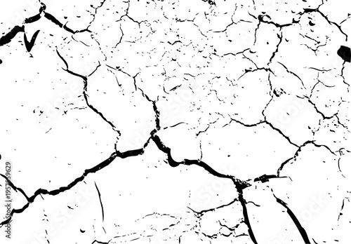 Grunge crack textured pattern, broken concrete wall background