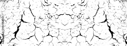 Grunge crack textured pattern, broken concrete wall background