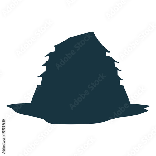 Building roof wall house silhouette architecture