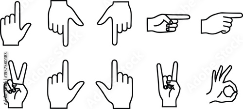 Hand gestures and finger positions for communication and expression