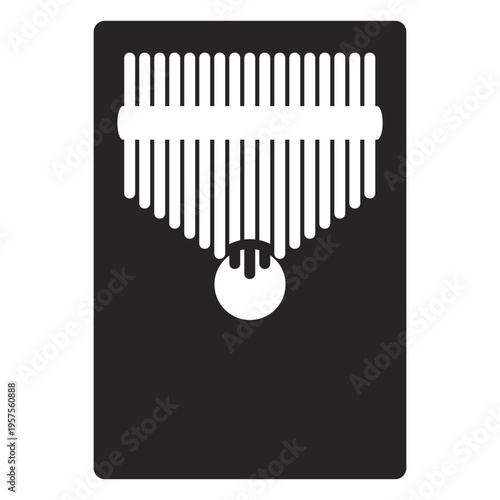 Kalimba musical instrument black