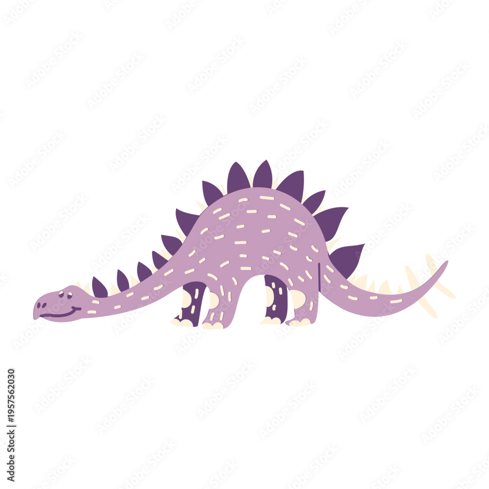 Fototapeta premium Dinosaur all fours sideview