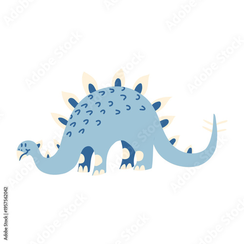 Dinosaur head down all fours