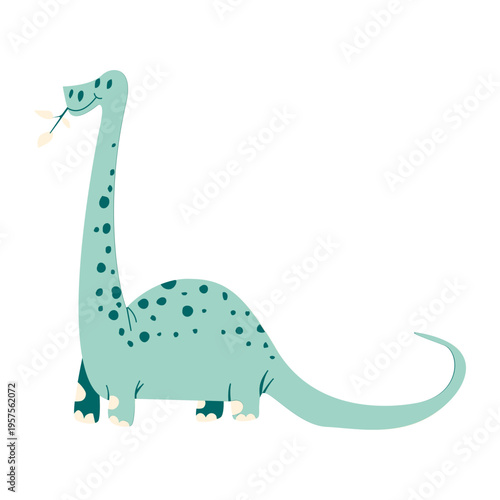 Munching leaves dinosaurus