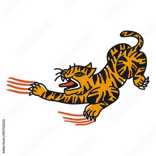 Angry tiger oldschoo