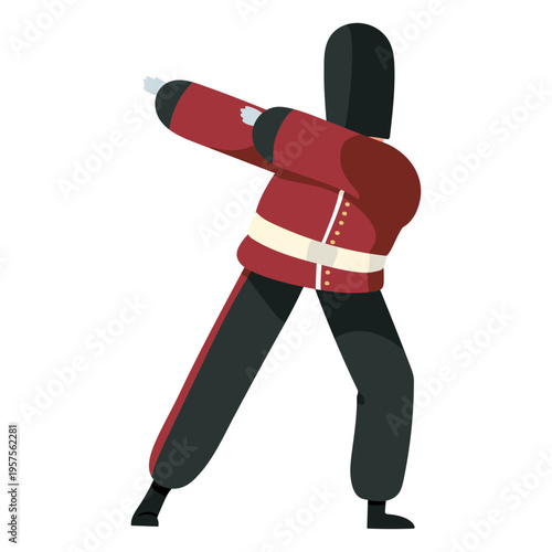Character british royal guard dab