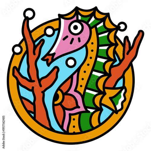 Sea horse oldschool stroke hippocampus