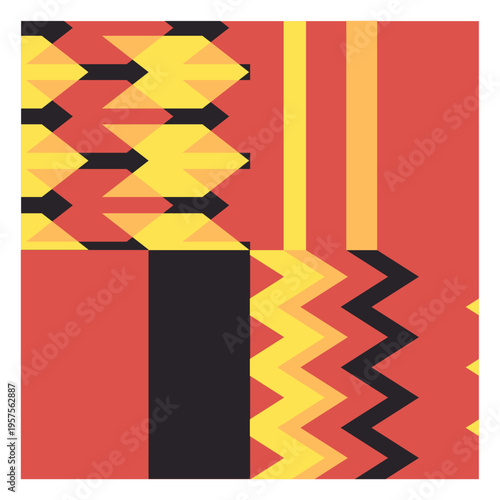 Kente wave composition