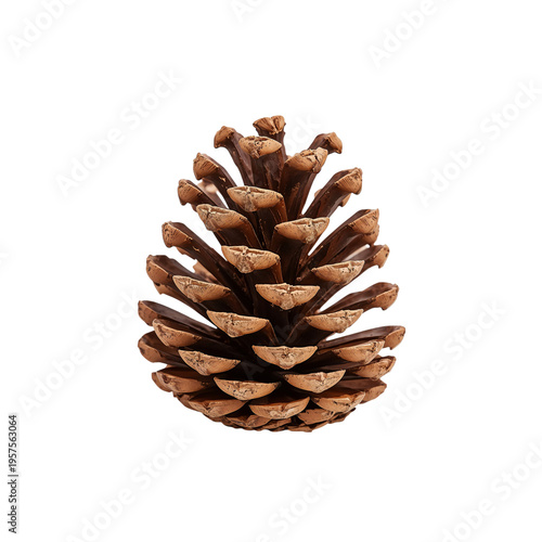 Pine Cone Resting on a Flat Surface Under Bright Light in a Simple Setting