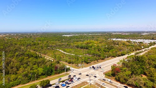 Aerial video Koreshan State Park Estero Florida 2026