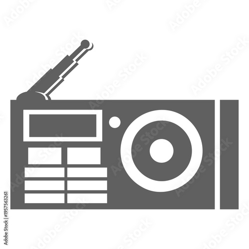 80s radio player antenna