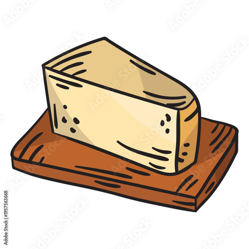 Swedish cheese food delicious illustration