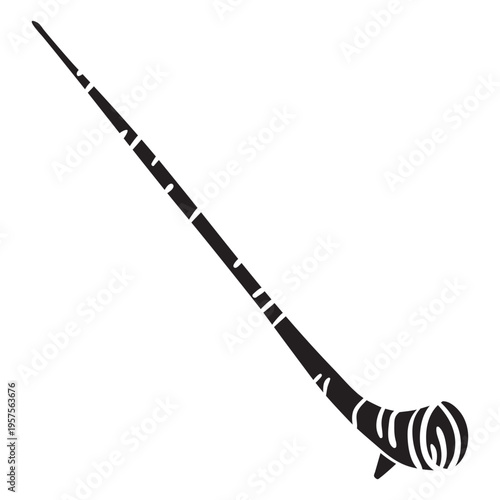 Alpine horn alpenhorn alphorn horn black