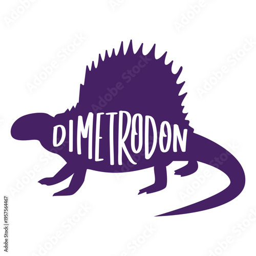 Dimetrodon silhouette side