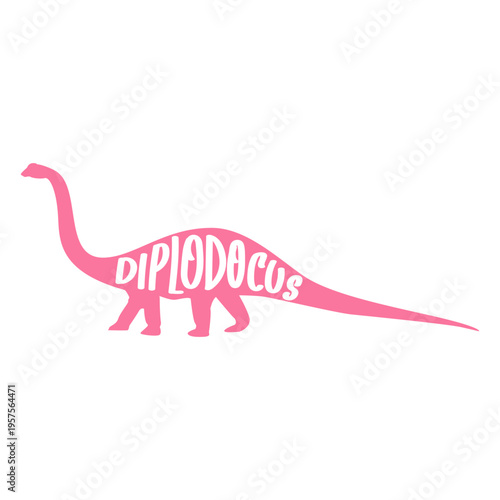 Diplodocus silhouette side