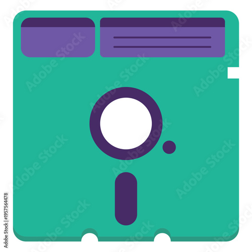 Flat 90s floppydisk