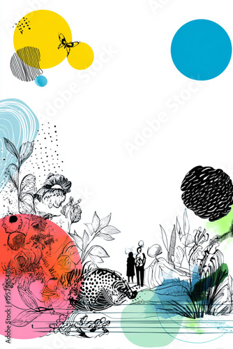 Black and white spotted fish swimming.