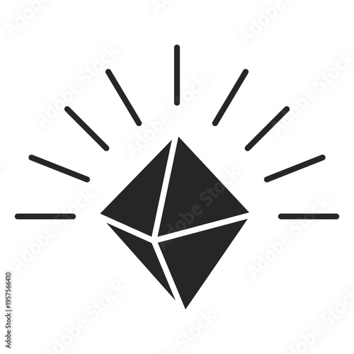 Crystal diamond shining