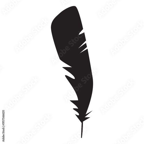 Feather element silhouette