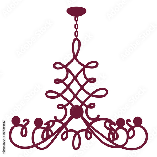 Chandelier complex thin