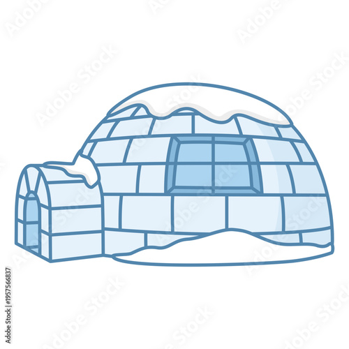 Igloos left window flat
