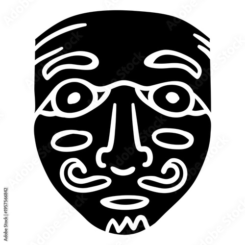 Traditional belgian mask