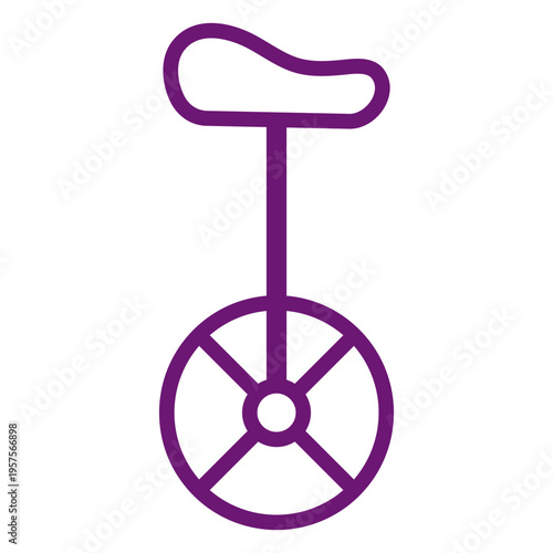 Icon unicycle stroke