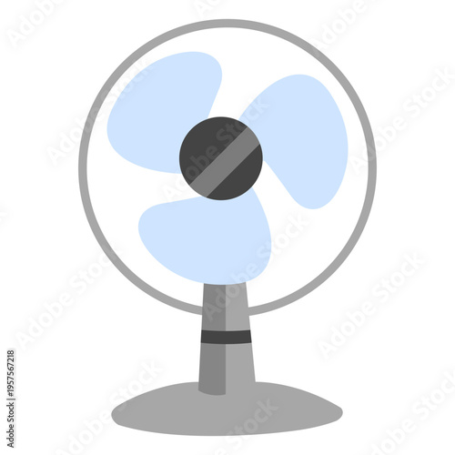 Desktop fan flat
