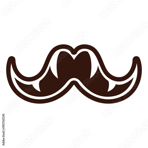 Handlebar moustache vintage