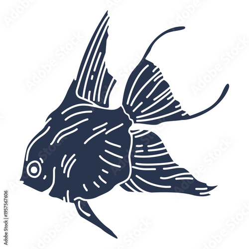 Goldfish ocean silhouette fish