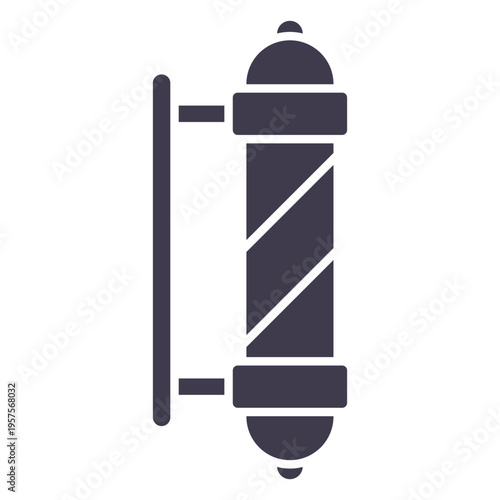 Barbershop pole silhouette
