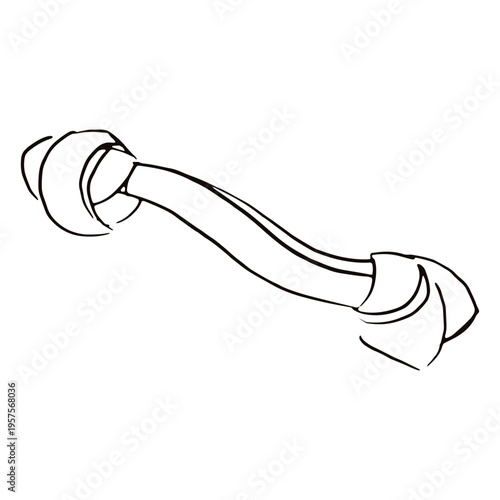 Bone dog chew toy doodle