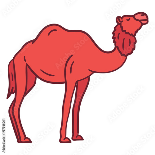 Camel animal flat