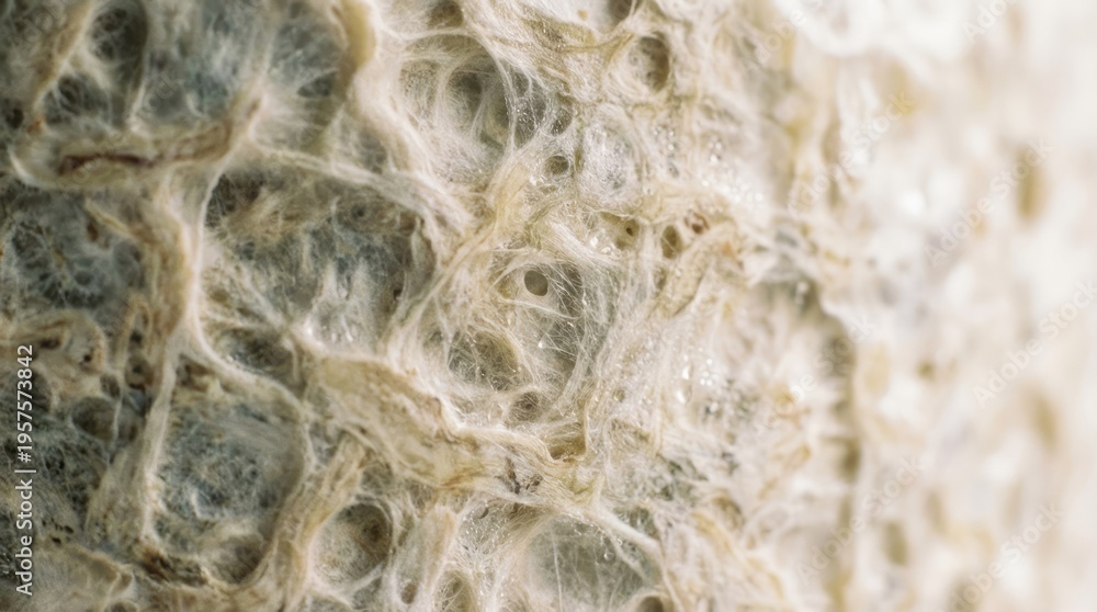 Obraz premium Close-Up of Textured Organic Material Macro Texture Organic Close-Up Fiber Nature Details. Concept featuring macro, texture, organic, close-up, fiber for professional commercial design.