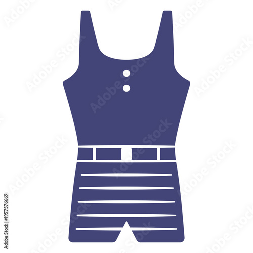 Old school bathing suit cut out