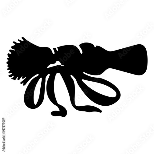 Shaving brush silhouette
