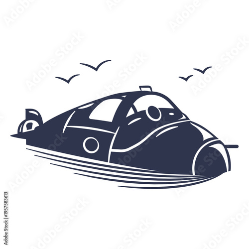 Small submarine cut out