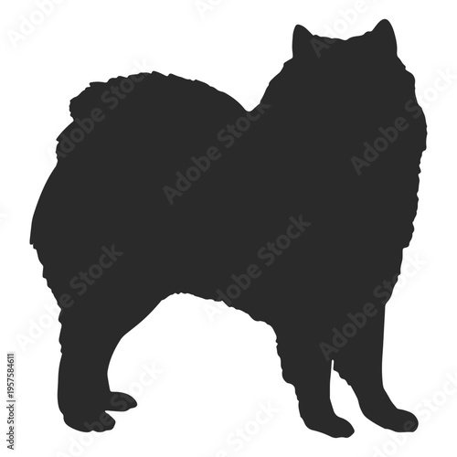 Akita dog silhouette