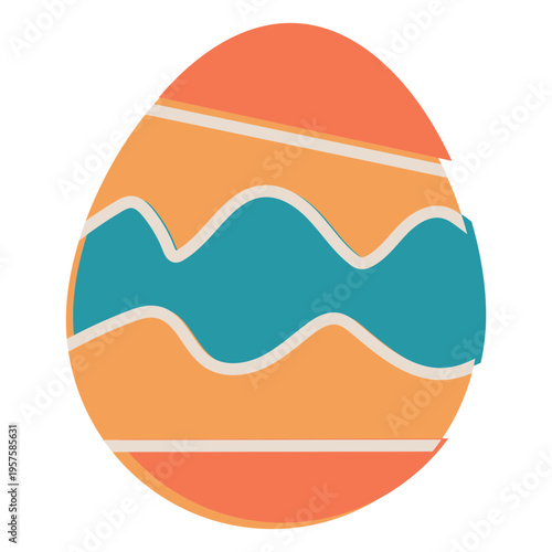 Cute holiday Easter egg