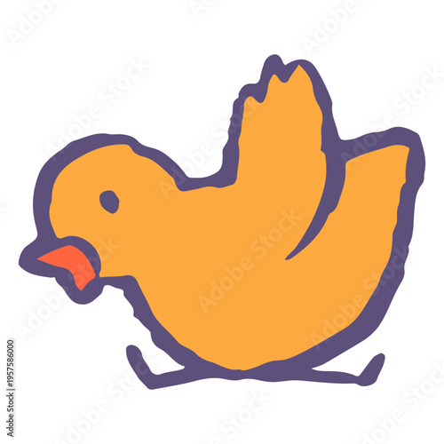 Εκτύπωση καμβά Easter holiday chirping chicken
