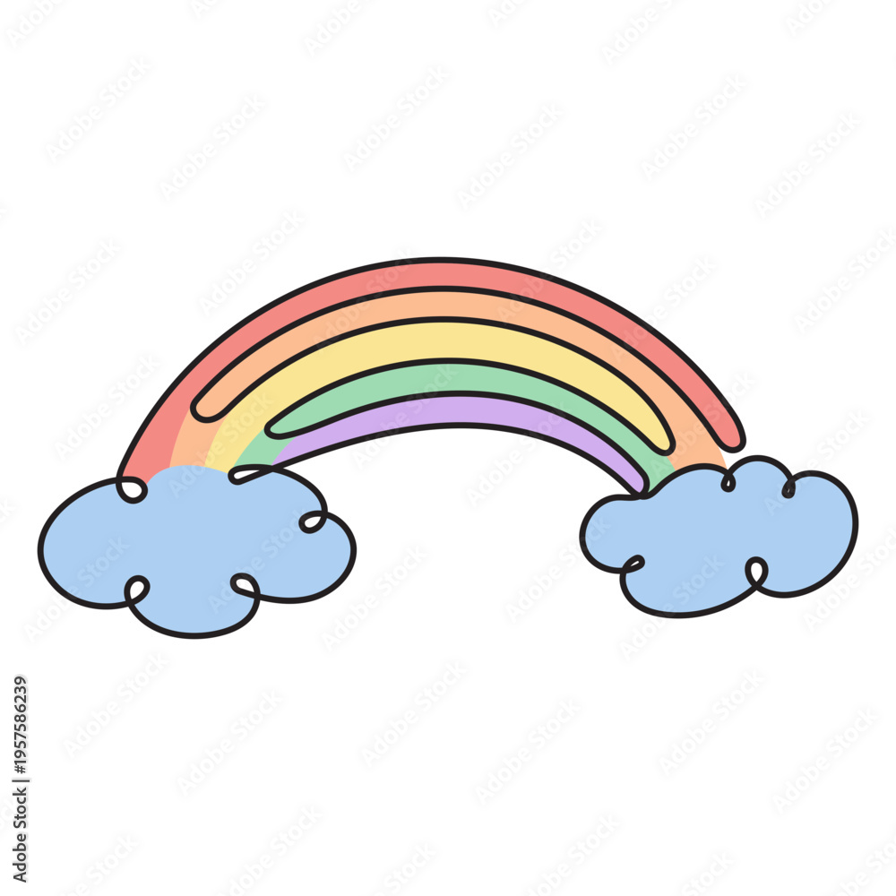 Fototapeta premium Earth colorful rainbow