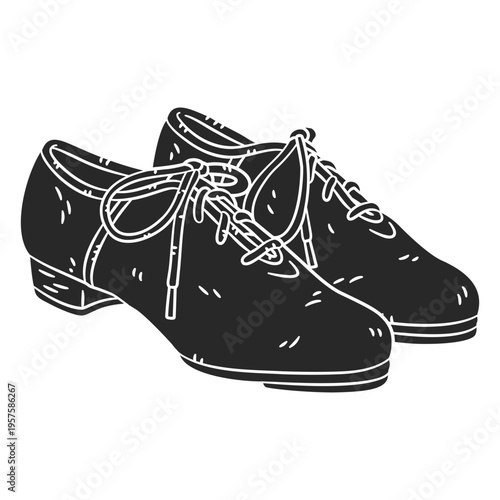 Simple dancing tap shoes clothing