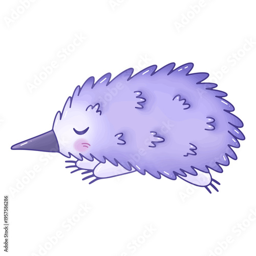 Australian echidna kawaii animal