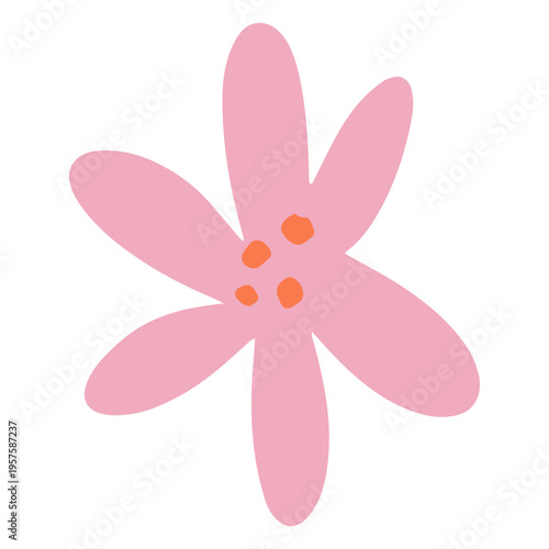 Simple self esteem flat flower icon