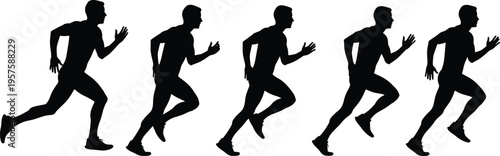 Flying geese flock silhouette in diagonal formation, migratory birds flying in the sky, wild goose group isolated on white background