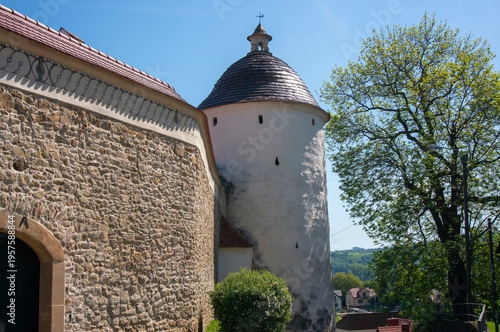Defensive wall and Tower of Monastery of Poor Clares. Stary Sącz, Poland.