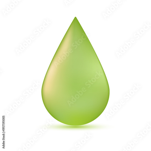 A realistic drop of olive oil, honey, collagen.	