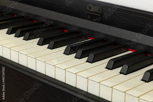 Wallpaper Mural Close-up of black and white piano keys on a grand piano keyboard Torontodigital.ca