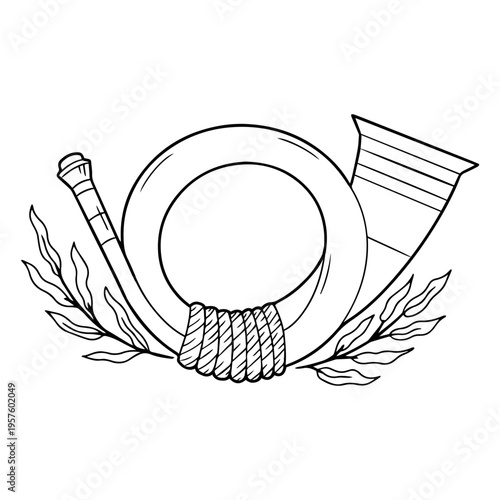 Hunting elements stroke horn